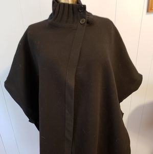 Palomina B Plumose Wool Blend Asymmetrical Poncho